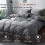 Set copripiumino matrimoniale grigio scuro, 3 pezzi in microfibra 2