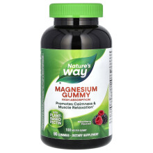 Nature's Way, Magnesio gommoso, Frutta mista, 100 mg, 90 Gomme