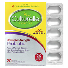 Culturelle, Probiotici, Probiotici di Massima Potenza, 20 Capsule Giornaliere Vegetariane