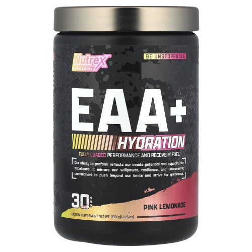 Nutrex Research, EAA + Hydration, Pink Lemonade, 13,76 oz (390 g)