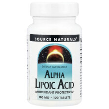 Source Naturals, Ácido Alfa Lipoico, 100 mg, 120 Tabletas