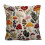 Housse de coussin en lin brodé 45 x 45 cm avec fermeture éclair 2