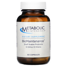 Metabolic Maintenance, BioMaintenance, Probiotico Stabile in Scatola, 60 Capsule