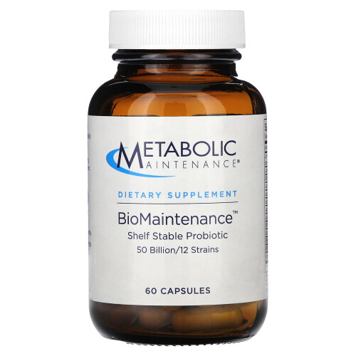 Metabolic Maintenance, BioMaintenance, Shelf Stable Προβιοτικό, 60 Φύλλα