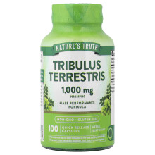 Nature's Truth, Tribulus terrestris, 100 schnelle Freisetzungskapseln (500 mg pro Kapsel)