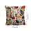 Housse de coussin en lin brodé 45 x 45 cm avec fermeture éclair 3