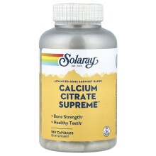 Solaray, Calcium Citraat Supreme, 180 Capsules