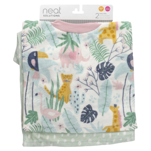 Neat Solutions, Babybibb, 6M+, Djur, 2 röster