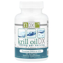 Natural Dynamix (NDX), Krill Oil DX, Premium DHA & EPA, 1,000 mg, 60 Softgels (500 mg per Softgel)