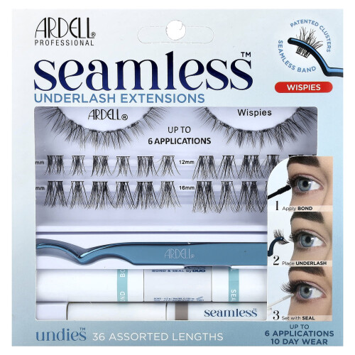 Ardell Ardell, Seamless, Underlash Extensions Kit, Wispies, 39 stykke kit
