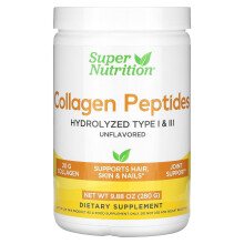 Super Nutrition, Kollagenpeptide, ungeschmackt, 9,88 oz (280 g)