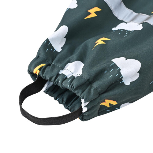 Αδιάβροχο παντελόνι και ολόσωμη φόρμα softshell για νήπια σε λαδί χρώμα – Αμάνικο, 2