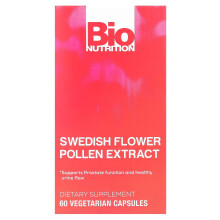 Bio Nutrition, Schwedischer Blütenpollen-Extrakt, 60 pflanzliche Kapseln