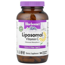 Bluebonnet Nutrition, Liposomalny witamin C, 180 roślinnych tabletek (500 mg na tabletkę)