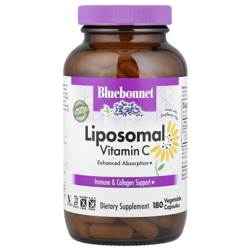 Bluebonnet Nutrition, Λιποσωματική Βιταμίνη C, 180 Φυτοφαγικά Φιαλίδια (500 mg ανά Φιαλίδιο)