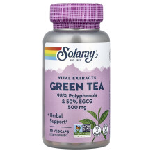 Solaray, Vital-Extrakte, Grüner Tee, 500 mg, 30 VegCaps