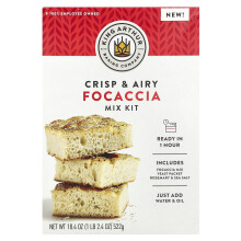 King Arthur Baking Company, Focaccia Mix Kit, 1 lb 2,4 oz (522 g)