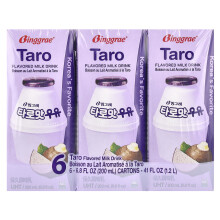 Binggrae, Mleczko z Smakiem, Taro, 6 kartonów, 6,8 fl oz (200 ml) każdy