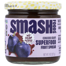 Smash Foods, Purê de Frutas de Superalimento, Uva de Concordância, 8 oz (227 g)