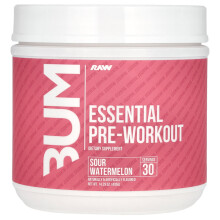 Raw Nutrition, Bum, Essentiële Voorbereidingswerkout, Zure Watermeloen, 14,29 oz (405 g)