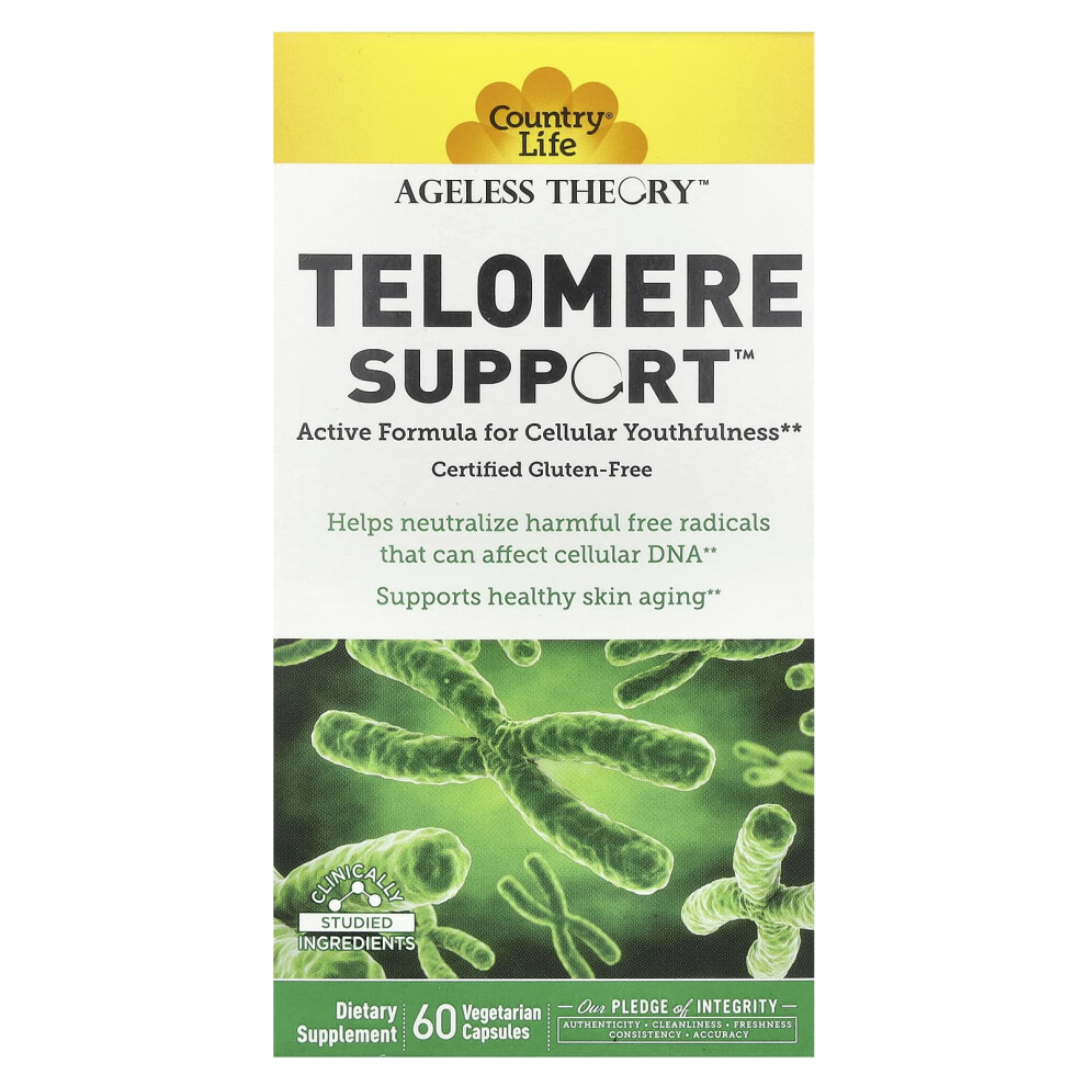 Country Life , Ageless Theory, Telomere Support 60 Vegetarian Capsule