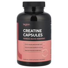 Legion Athletics, Kreatyna, 180 kapsułek (833 mg na kapsułkę)