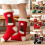 Κάλτσες UHGANN Slipper για γυναίκες με λαβή για το χειμώνα, αντιολισθητικές, χοντρές, 4