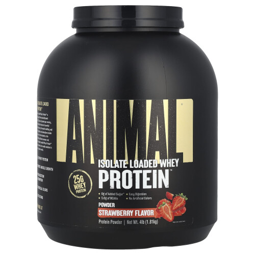 Animal, Whey Protein Πάουντερ, Στράβερυ, 4 lb (1.81 kg)