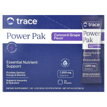 Trace, Pachet de Putere, Grapă Concord, 30 Pachete Sticloase, 0,22 oz (6,1 g) Fiecare