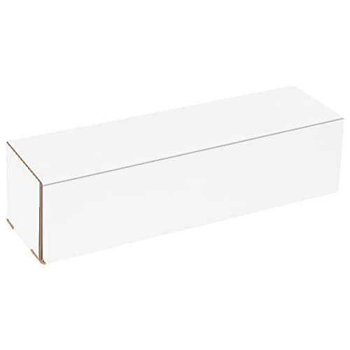 Caixa de armazenamento branca BMLRBL 13,5 x 3,5 x 3,5 polegadas (pacote com 50) 2