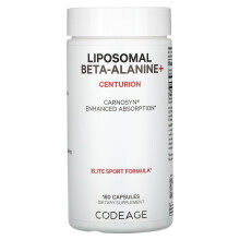 Codeage, Liposomal Beta-Alanin+, Centurion, CarnoSyn, Verbesserte Aufnahme, 180 Kapseln (533 mg pro Kapsel)