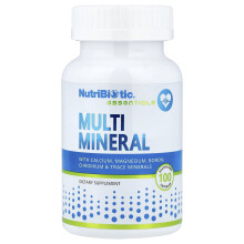 NutriBiotic, Podstawowe, Mineralne, 100 Bezglutenowe Kapsułki