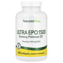 NaturesPlus, Ultra EPO 1500, Avondprimulaolie, 90 Zachte capsules