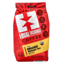 Equal Exchange, Szervezeti Kávé, Éjszakai Nap, Por, Francia Rost, 10 oz (283.5 g)