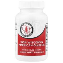 Dairyland Ginseng, 100% Wisconsin American Ginseng, 500 mg, 150 Capsules