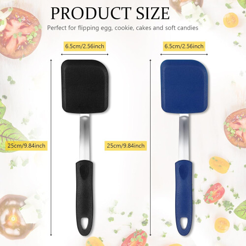 Silicone Spatula Turner Set 2-Pack, Heat-Resistant & 1