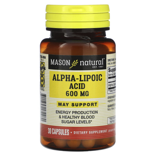Mason Natural, Alpha-Lipoic Acid, 600 mg, 30 Tablets