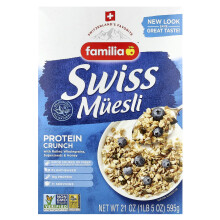 Familia, Zwitsers Muesli Eiwit Crunch, Superzaden & Honing, 21 oz (595 g)