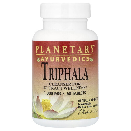 Planetary Herbals, Ayurvedics, Triphala, 60 Tablets
