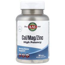 KAL, Cal/Mag/Zinc, Hohe Potenz, 100 Tabletten