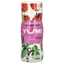 Puffi Senza Riso Biologici di Yumi, 8+ Mes, Fragola e Basilico, 1,5 oz (42,5 g)