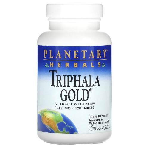 Planetary Herbals, Triphala Gold, 120 Tabletek