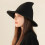 Halloween Witch Hat Elastic Material Unisex Solid Color Sun Protection Foldable Carnival Masquerade Cosplay Performance Wizard Hat (Orange) 6