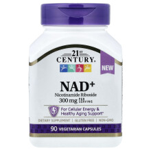 21st Century, NAD+, 90 pflanzliche Kapseln (100 mg pro Kapsel)