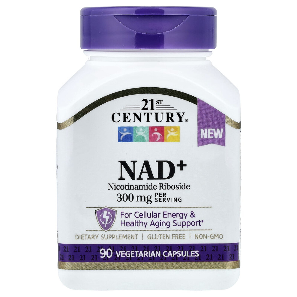 21St Century , Nad+, 90 Vegetarian Capsules (100 Mg Per Capsule)