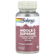 Solaray, Indole-3 Supreme, 200 mg, 30 VegCaps