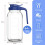 Γυάλινη κανάτα Mason 64oz με καπάκι και στόμιο, στεγανή κανάτα με φαρδύ στόμιο με λαβή 3