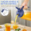 Γυάλινη κανάτα Mason 64oz με καπάκι και στόμιο, στεγανή κανάτα με φαρδύ στόμιο με λαβή 6
