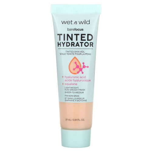 Wet n Wild BareFocus Tinted Hydrator, 1114059 Porcelain, 0.91 fl oz (27 ml)