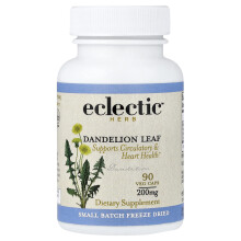 Eclectic Herb Foglie di Tarassaco, 200 mg, 90 Veg Caps